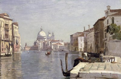 Venise - Vue du Campo della Carita vers le Dôme de la Salute, 1834 - Jean Baptiste Camille Corot